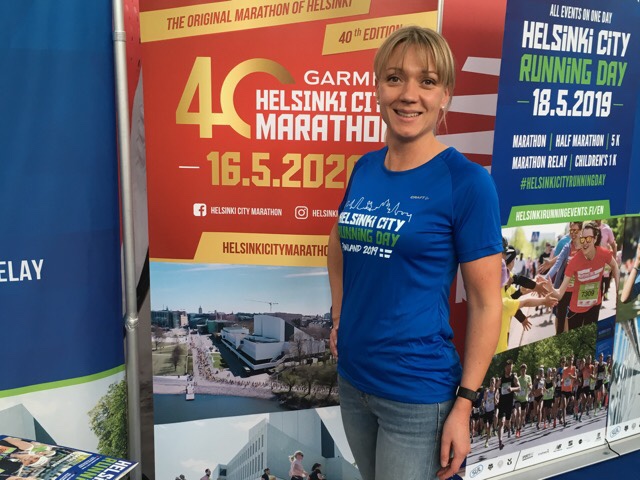 Kuva, jossa Helsinki City Running Day paita.
