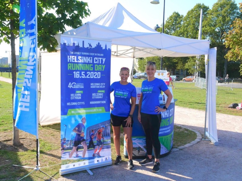 Kuva, jossa Helsinki City Running Dayn mainos