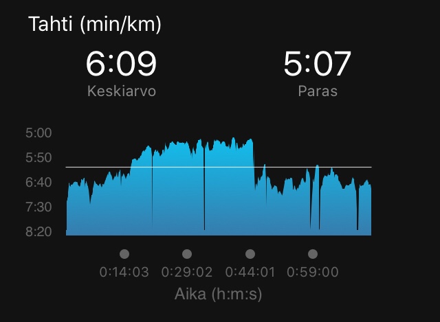 tempojuoksu maratonharjoittelu