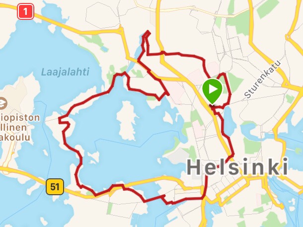 HCR reitti puolimaraton