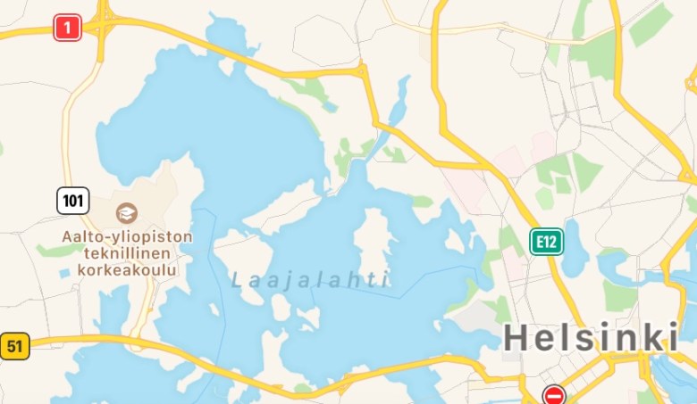 laajalahti kartta juoksu