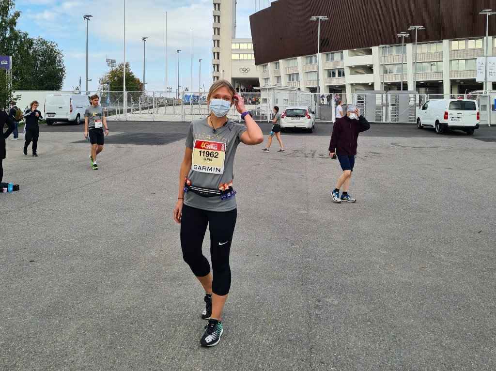 juoksija lahdossa maratonille