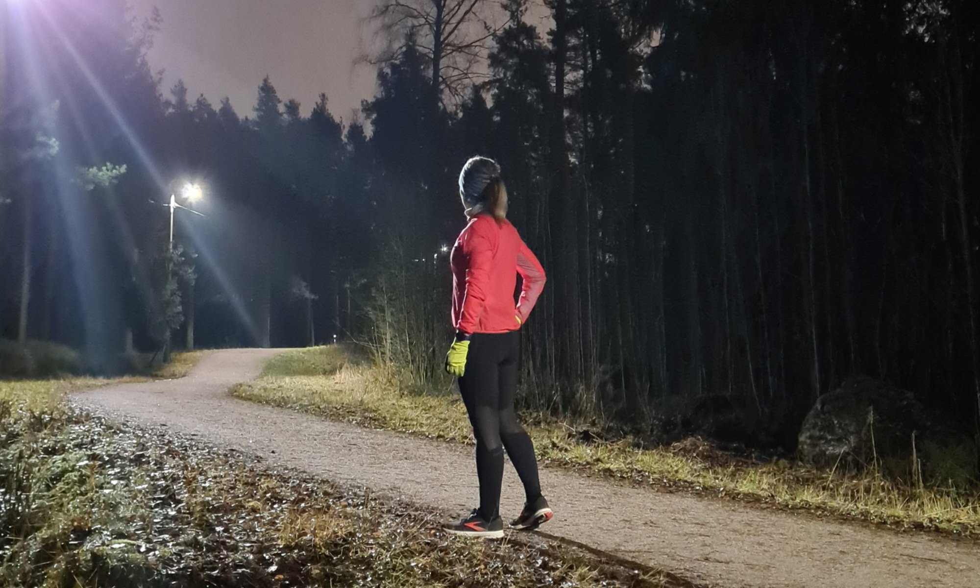 juoksuun sopiva hiekkatie