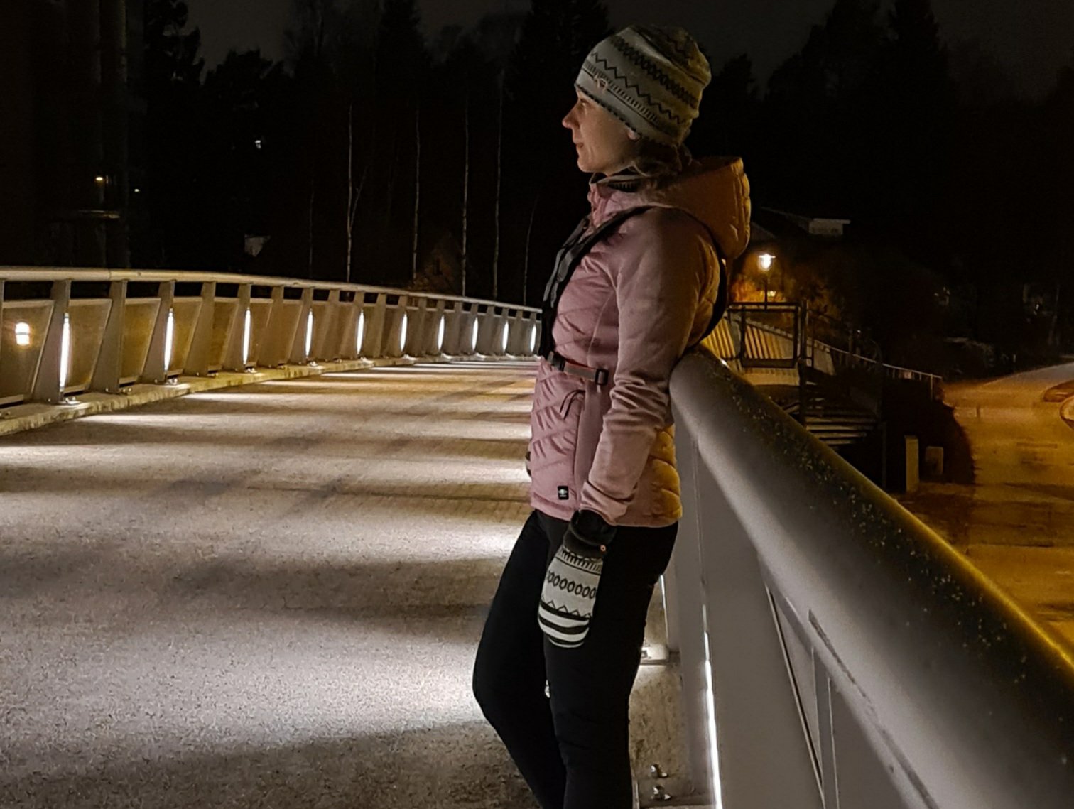 heijastinliivi kavelijalla