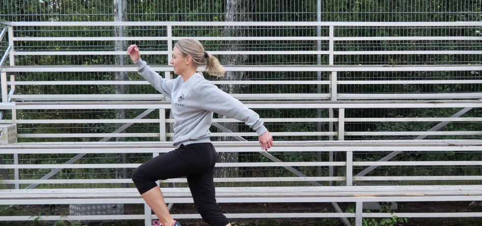 lammittely ennen juoksua loikkimalla