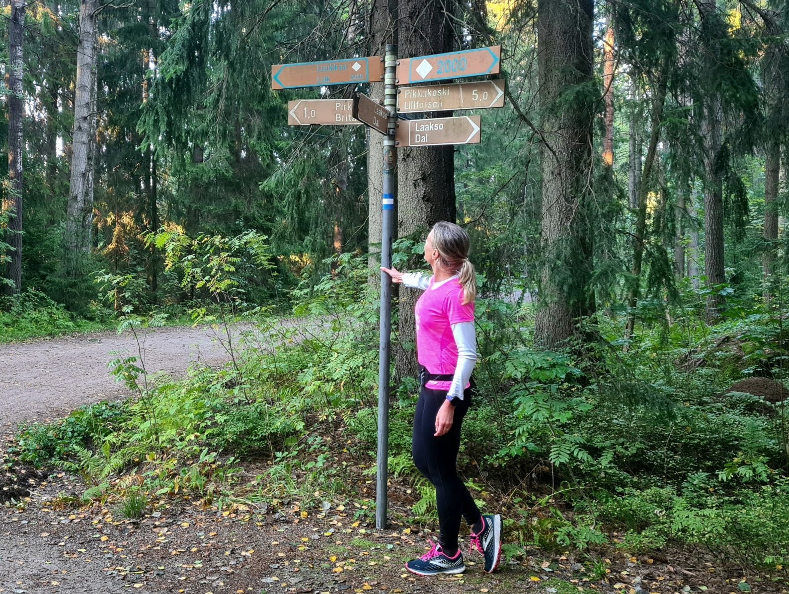 opasteita helsingin keskuspuistossa