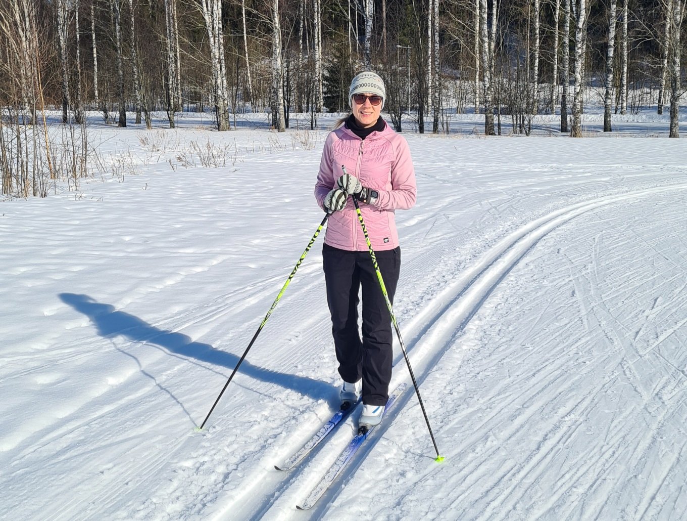 hiihtaja kevathangilla