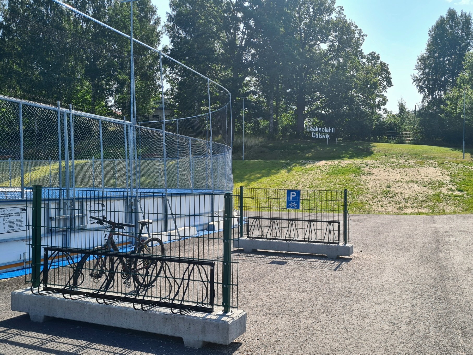 pyorateline laaksolahden urheilupuistossa