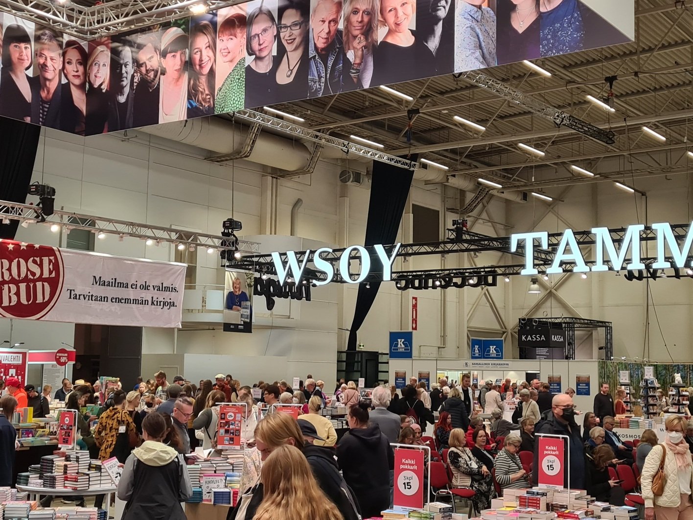 turun kirjamessut kuva rosebudin osastolta