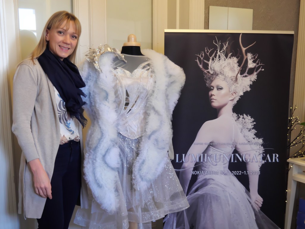 lumikuningatar jaabaletin puvustusta