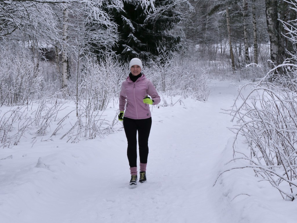 juoksija talvella