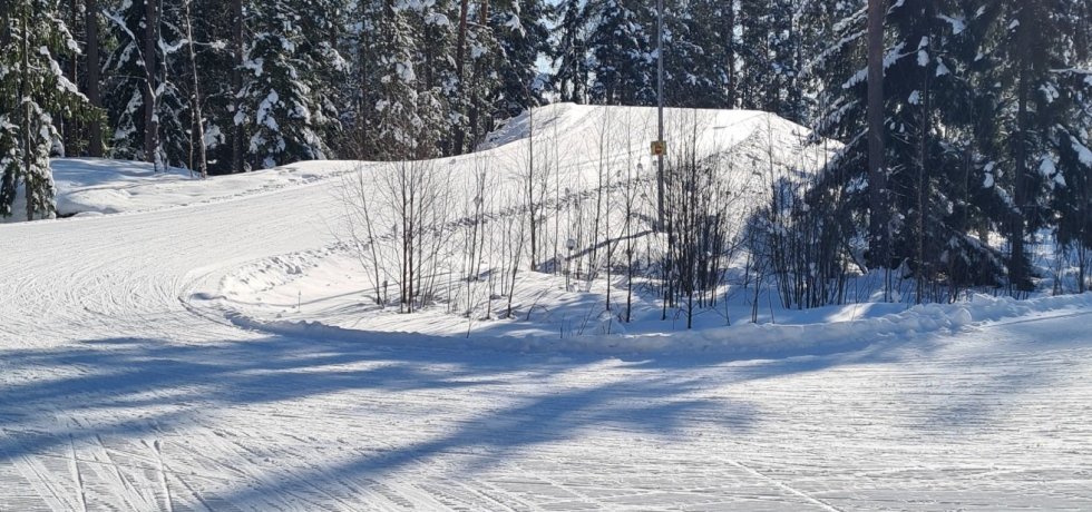 makinen kohta ladulla leppavaaran urheilupuistossa