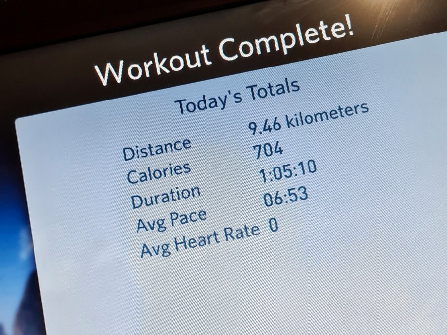 juoksumaton naytossa lukee today s totals