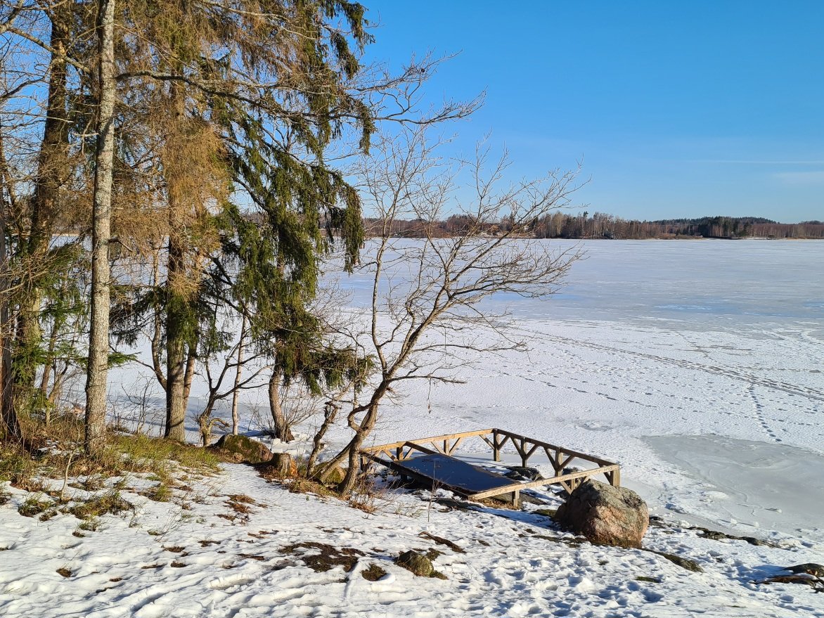 laaksolahden rannalta talvinen nakyma