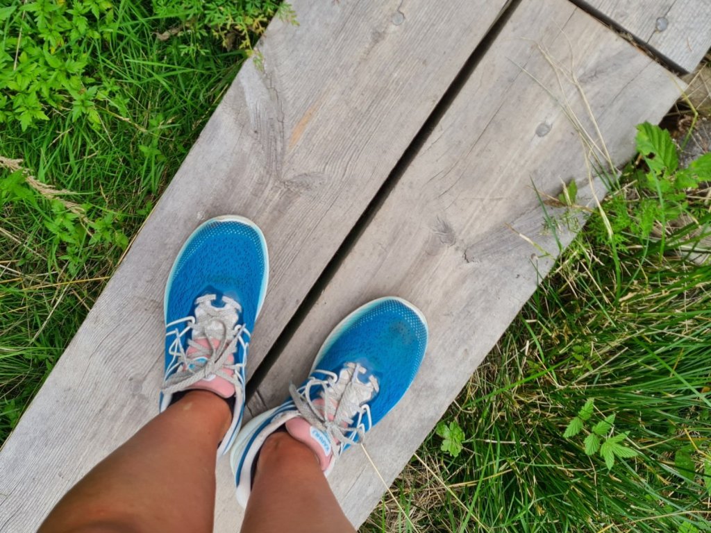 harmaaksi haalistuneet pitkospuut