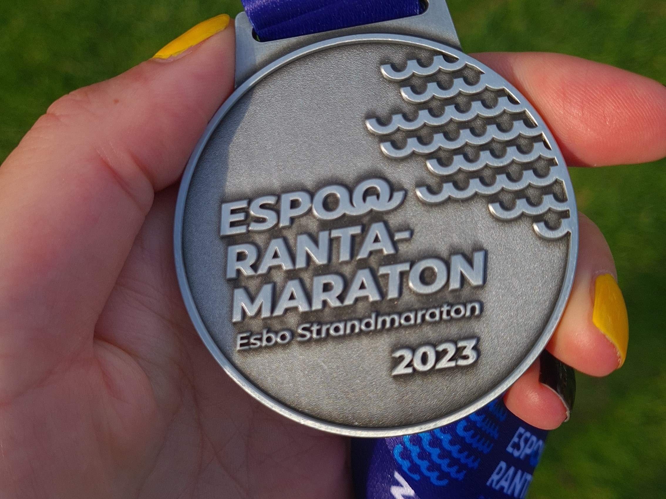 espoo rantamaratonin osallistujamitali 2023