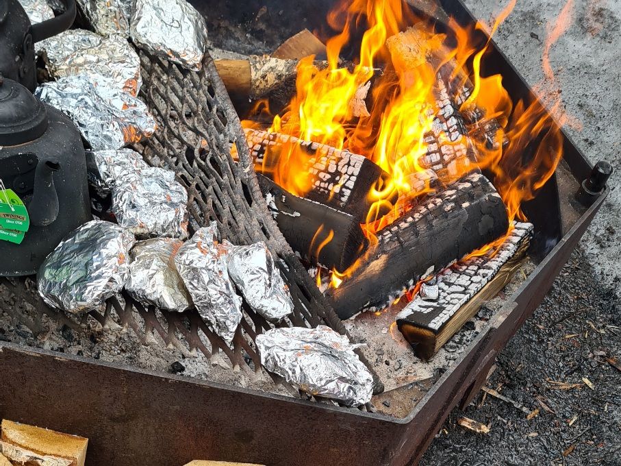 nuotiopaikka talvella