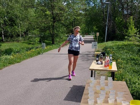 juoksija Helsinki Spring Marathonilla