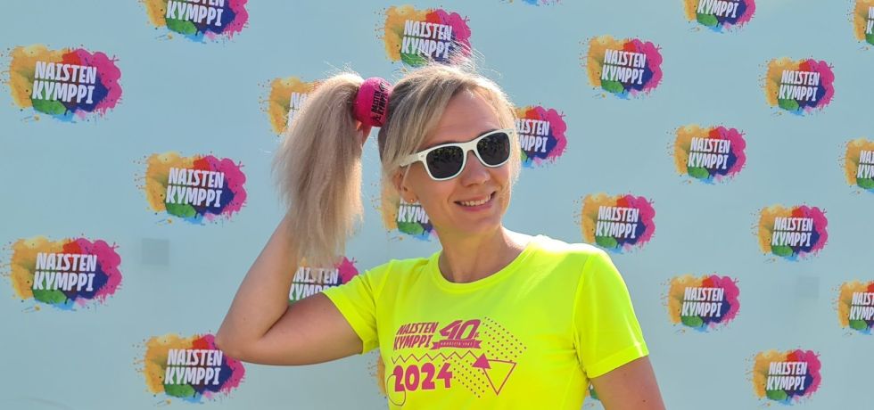 juoksija naisten kympilla