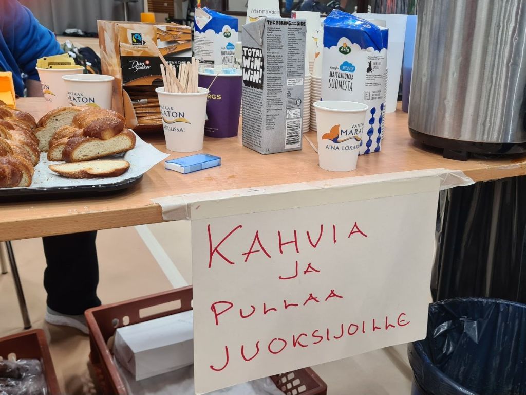 kahvitarjoilu vantaan maratonilla
