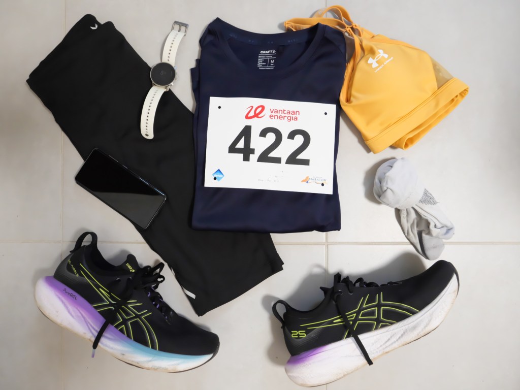juoksuvarusteet maratonille