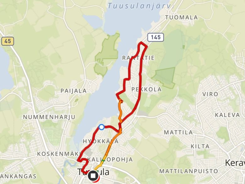 ranatien kymppi tuusulanjarven maratonilla