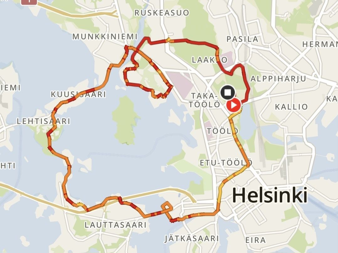 hrc puolimaratonin reitti kartta