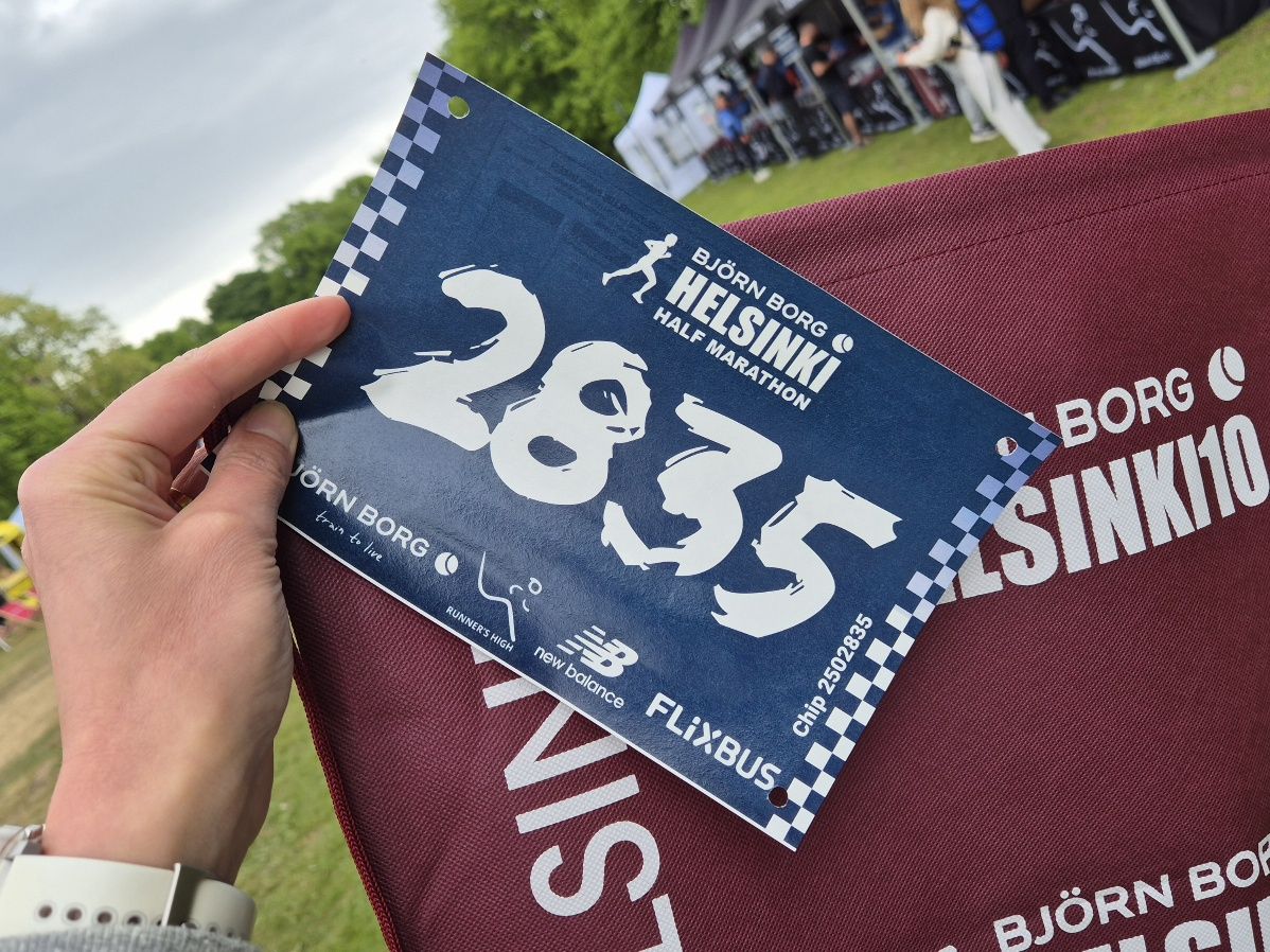 osallistujanumero helsinki half marathonille